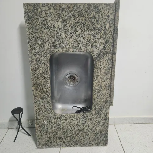 Pia de cozinha com cuba inox