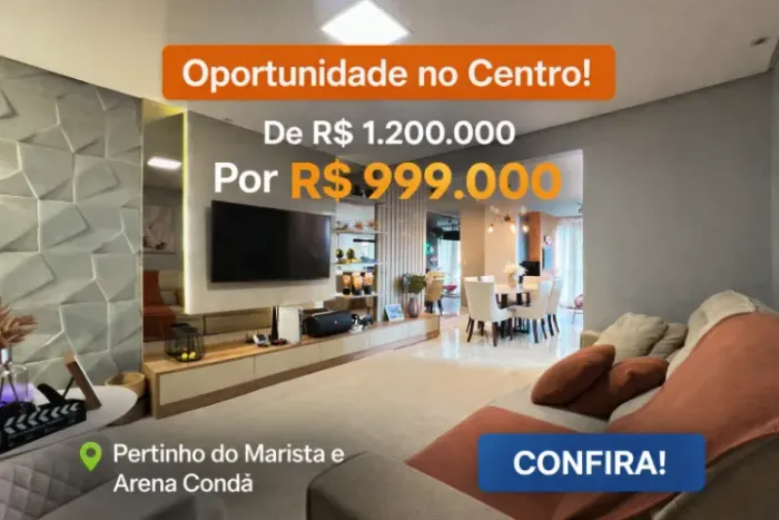 Vendo apartamento em preço de oportunidade, no centro de Chapecó com ótimo padrão.