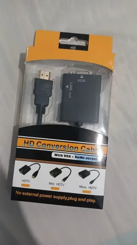 Conversor hdmi vga usado uma vez funcionado perfeitamente 