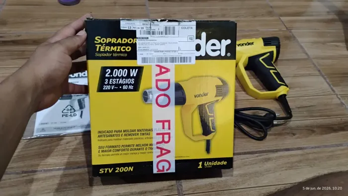 Soprador térmico 2000W STV 200N Vonder