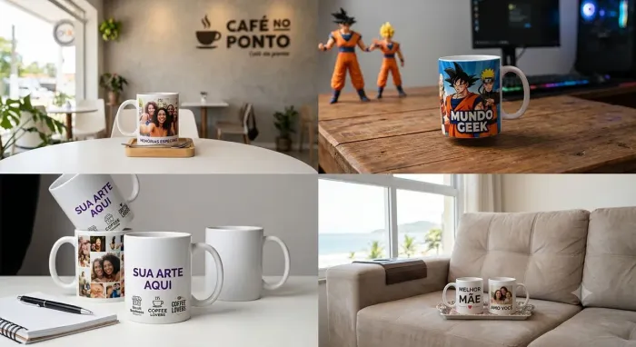 Caneca Personalizada com Sua Foto, Frase ou Logo - Presente Criativo!