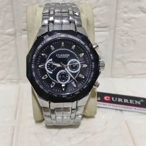 Relógio masculino curren aço inox