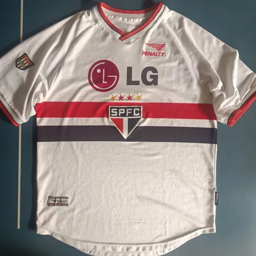 Camisa Original 2001 São Paulo FC Penalty Branca SPFC Tamanho M