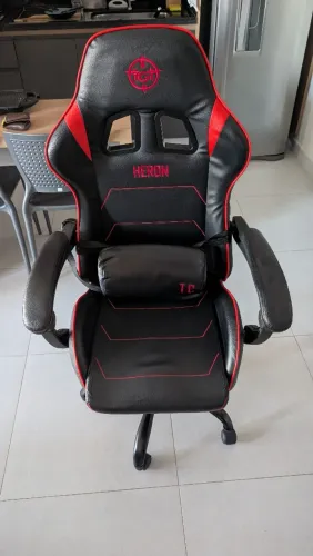 Cadeira gamer tgt tc Heron vermelha
