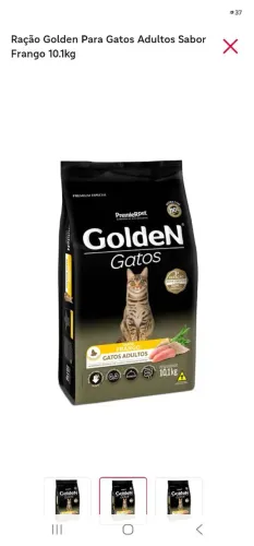 Ração Golden Gatos Adultos (Frango) 10kg