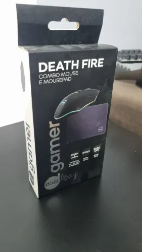 Combo Mouse + Mousepad Gamer Dazz Death Fire