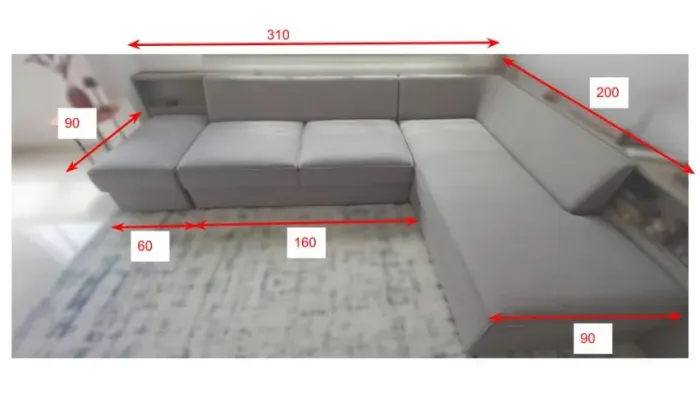 Sofá em Módulos Cinza