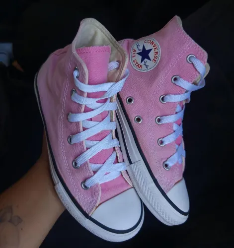 Chuck Taylor All Star Cano Alto Rosa