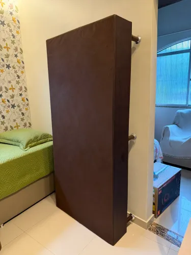 Box de cama Ortobom couro