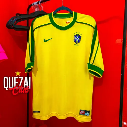 Camisa Nike Seleção Brasileira / Brasil 1998 Home Amarela ORIGINAL 