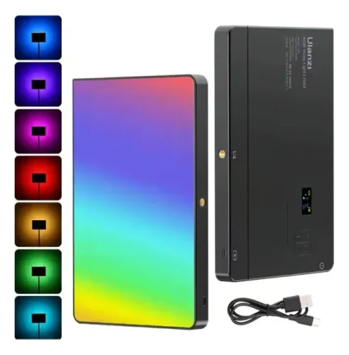 Ulanzi Lt003 10 Rgb Luz De Vídeo Led 15w Iluminador Preto Rgb