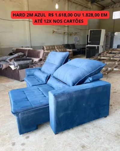 Sofá pronta entrega retrátil e reclinável 2 m 1 ano de garantia