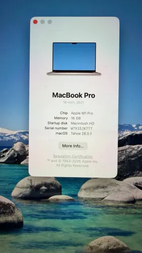 MacBook Pro 16 m1