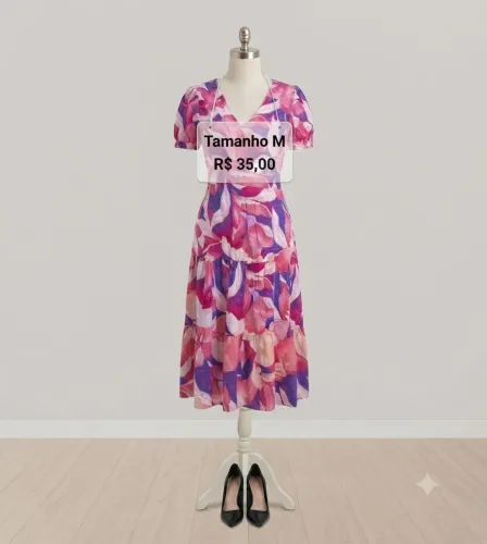 Vestido floral tamanho M