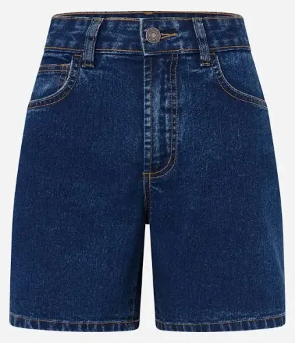 Short jeans azul escuro