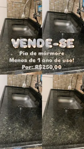Pia de mármore