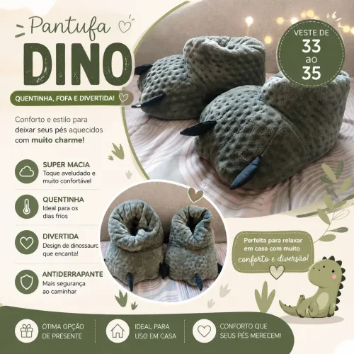 Pantufa Dino