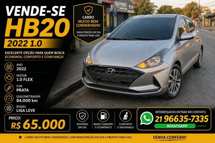 Hyundai HB20 Evolution Bluelink 1.0 Flex 12V MEC 2022