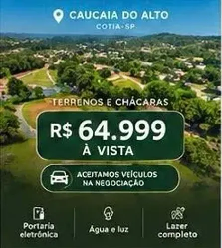 TERRENO 500M² EM CAUCAIA DO ALTO R$ 64.999