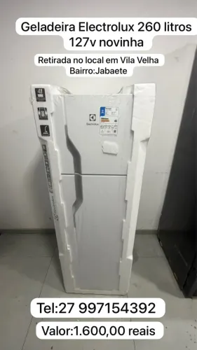 Geladeira Electrolux 260 litros 127v gelo seco