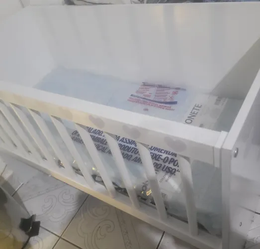 MINI BERÇO COM COLCHÃO ORTOBOM