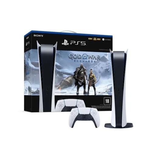 Playstation 5 Digital - Edição God of War Ragnarok e Fone JBL headset gamer