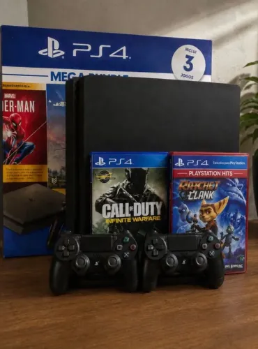 PS4 Slim 1TB + 2 Controles + 3 Jogos - R$ 1.700 ?