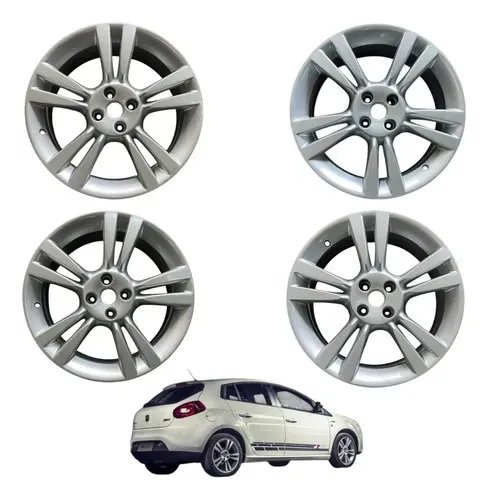 Jogo Roda Liga Fiat Bravo T-jet Aro 17 2011 2012 2013 2014 Peça 1
