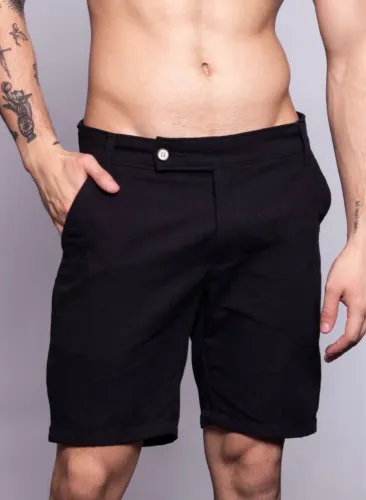 Bermuda masculina cós italiano