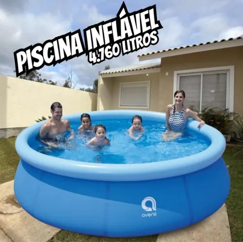 Piscina 4.760 litros redonda inflável nova lacrada