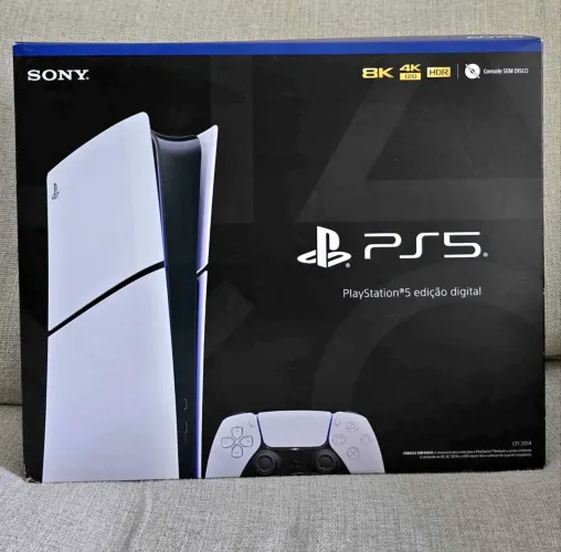 PlayStation 5 Slim - 2 Controles - Estado de novo.