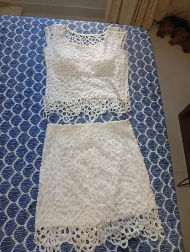 Conjunto elegante branco