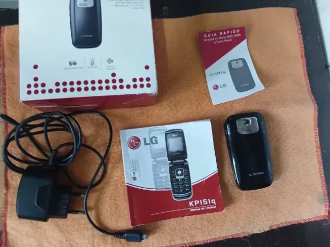 Relíquia! Celular LG KP150Q 100% Original + Caixa e Manual, fácil de usar, apenas ligações