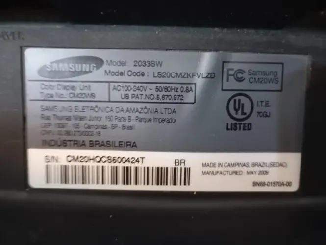 Monitor Samsug 17 Polegadas