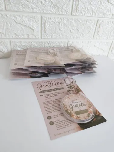 Chaveiro personalizado com card