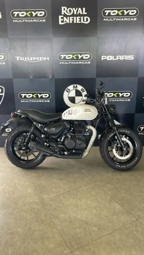 ROYAL ENFIELD HUNTER 350 DAPPER WHTE 2024 (IPVA 26 + TRANSFERÊNCIA GRÁTIS)