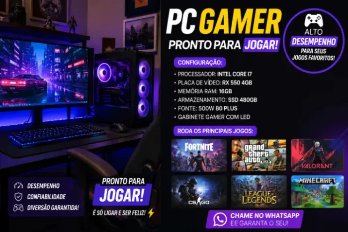 pc gamer, para jogos, todas configurações fale conosco