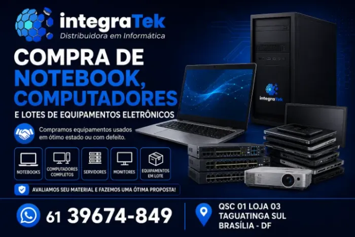 Compra de Notebook ,computadores e lotes de equipamentos eletrônicos .