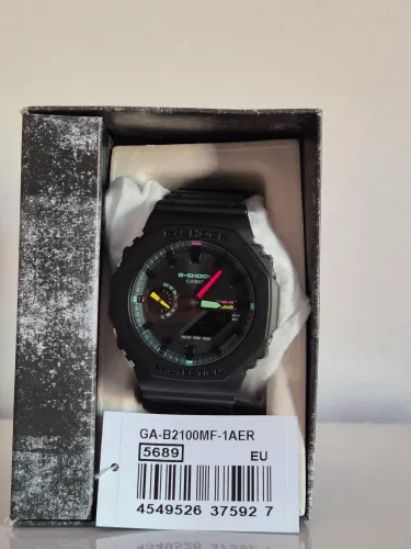 G-Shock GA-B2100MF-1AER Solar Bluetooth Original - Preto Fluorescente