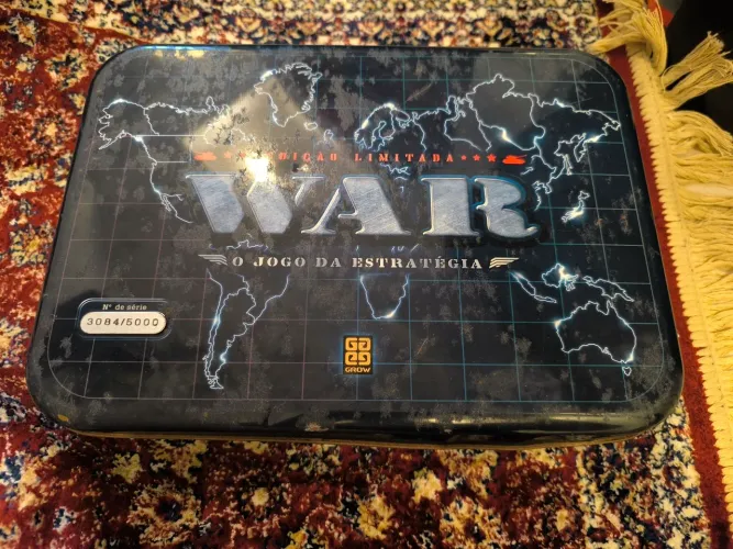 Jogo War Edição Especial Limitada em Lata (Grow) - Exemplar Nº 3084/5000