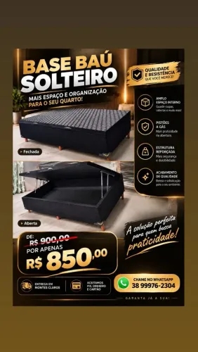 Base baú solteiro