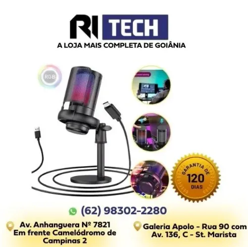 Microfone Gamer USB MT-1070R Alta Sensibilidade para PC