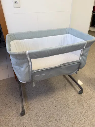 Berço Cosco Kids, Co-bed Pluggy, 0 a 9kg, Cinza Claro
