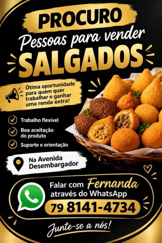 Procurando pessoas pra trabalhar