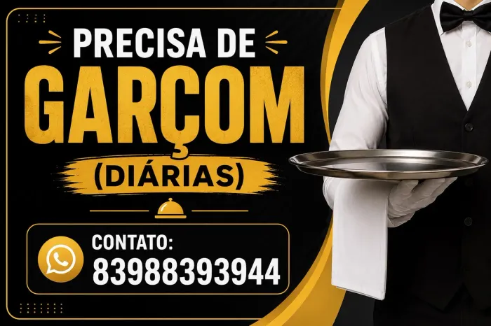 Garçom vaga 