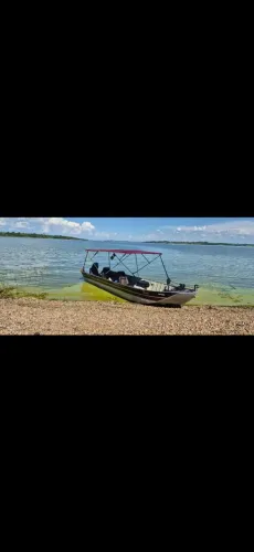 Barco alumínio semi chato Proboat