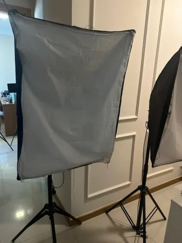 Kit Iluminação Softbox Greika com Tripés - Funcionando Perfeitamente