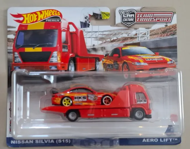 Hot wheels Team transport Silvia S15 HKS