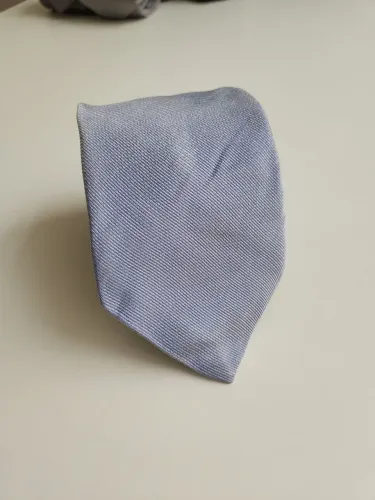 Gravata de seda azul claro Dior