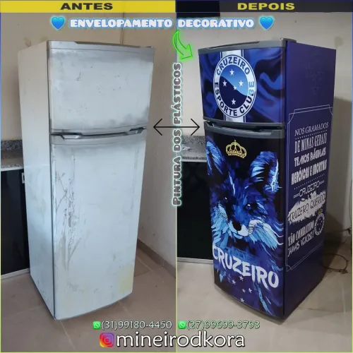 Serviço Envelopamento Profissional BH Adesivo Decorativo Inox Desenho Aproveite Promoção 